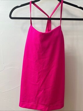 Nike- Hot Pink, Racerback Mesh Tankini Top W/ Integrated Padded Sports Bra. New!
